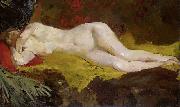 George Hendrik Breitner Reclining nude oil painting artist